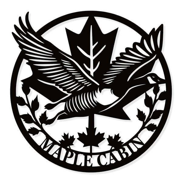 Custom Maple Cabin Sign