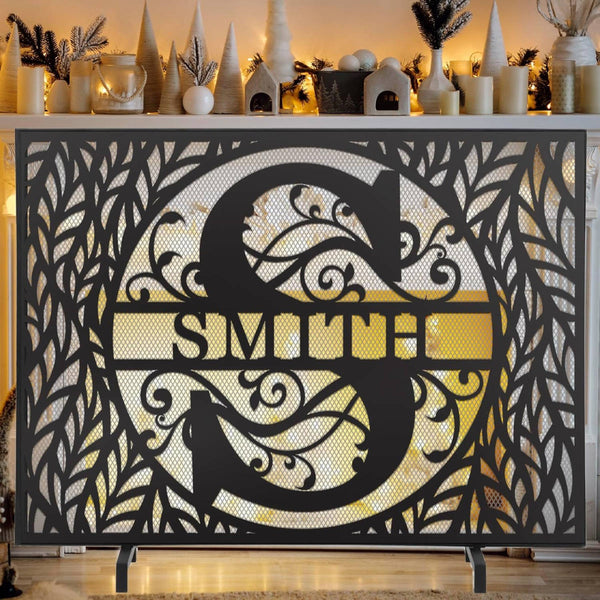 Custom Metal Fireplace Screen