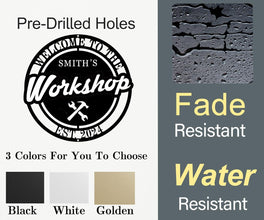 Custom Metal Workshop Decor