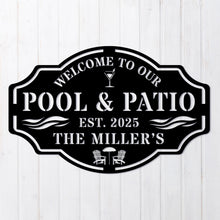 Custom Pool Patio Sign