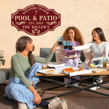 Custom Pool Patio Sign