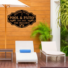 Custom Pool Patio Sign