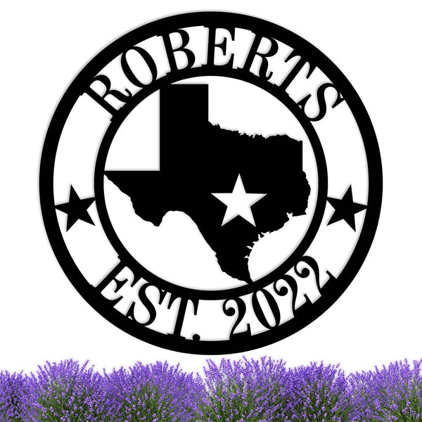 Custom State Metal Sign