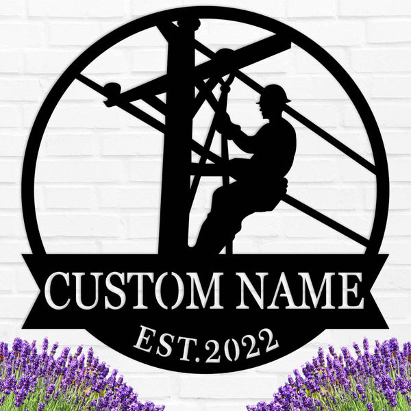 Custom Worker Metal Sign
