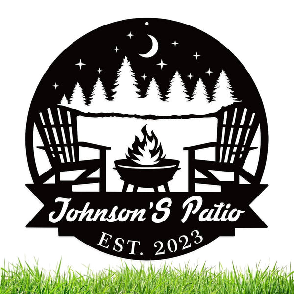 Custom Fire Pit Sign