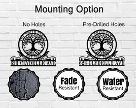 Custom Family Tree Address Sign