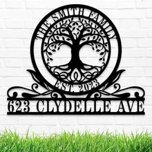 Custom Family Tree Address Sign