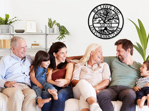 Personalized Family Tree Iron Plaque