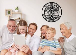Personalized Family Tree Iron Plaque
