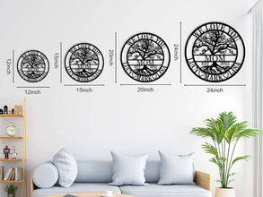 Personalized Family Tree Iron Plaque