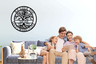 Personalized Family Tree Iron Plaque