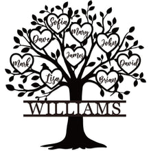 Family Tree Metal Sign