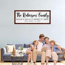 Personalized Family Wood Sign