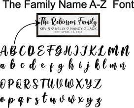 Personalized Family Wood Sign