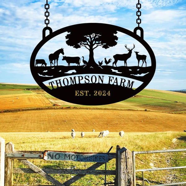 Farmhouse Custom Metal Sign