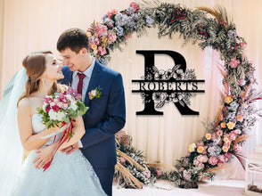 Floral Monogram Wall Art