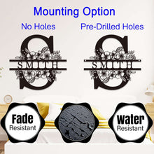 Floral Monogram Wall Art