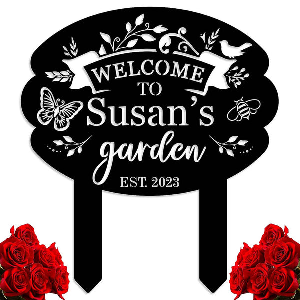 Garden Welcome Sign
