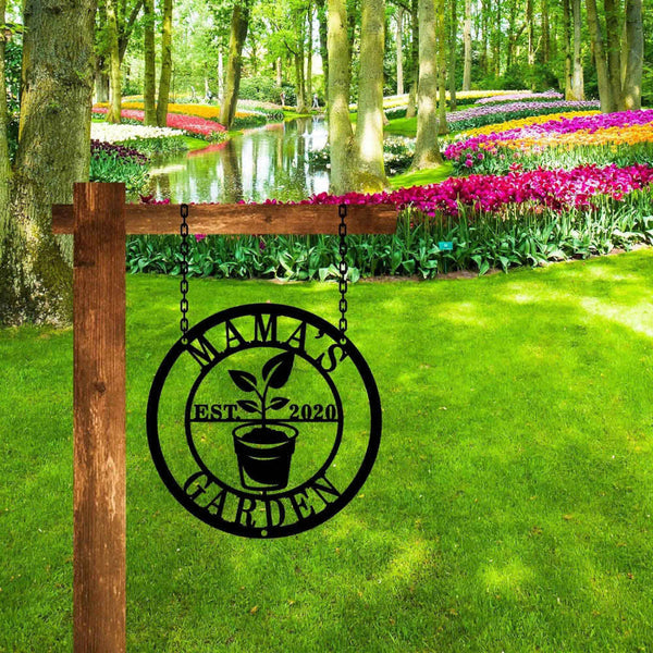 Personalized Hanging Garden Sign