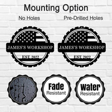 Custom Metal Workshop Sign