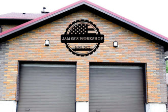 Custom Metal Workshop Sign