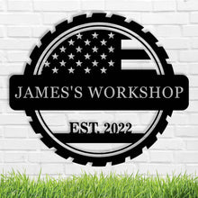 Custom Metal Workshop Sign