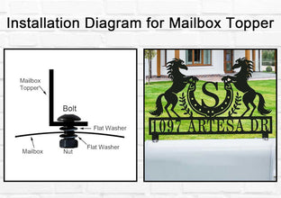 Personalized Horse Mailbox Topper