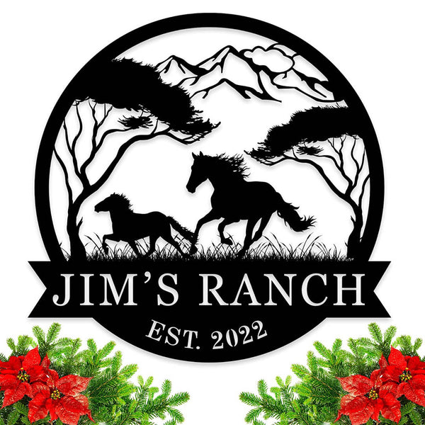 Custom Ranch Metal Sign