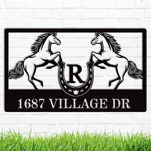 Horse Address Sign