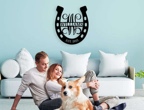 Custom Horseshoe Sign