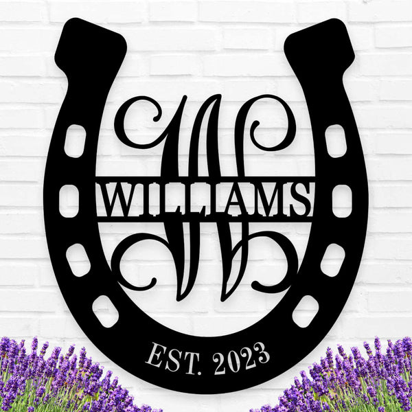 Custom Horseshoe Sign