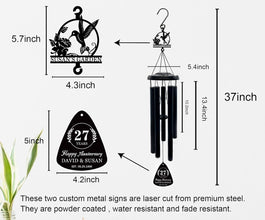 Custom Anniversary Wind Chime