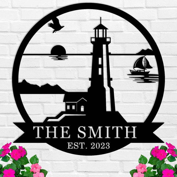 Lighthouse Name Sign