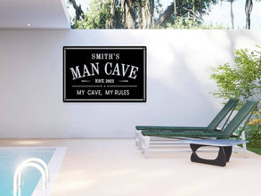 Personalized Man Cave Sign