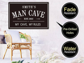 Personalized Man Cave Sign