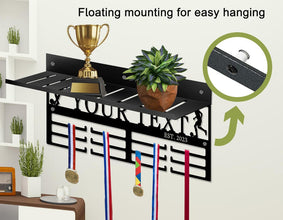 Personalized Metal Trophy Wall Display