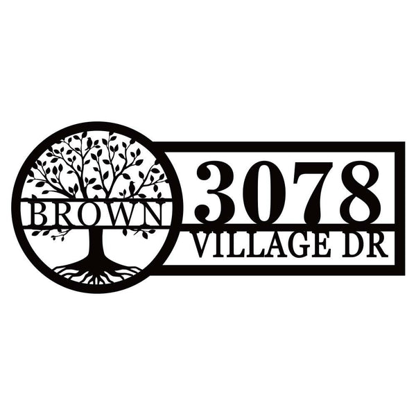 Tree Address Sign