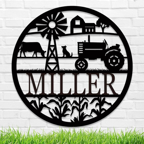 Farm Life Metal Sign