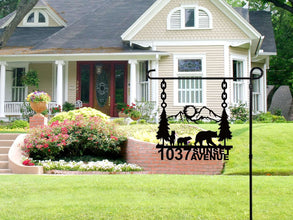 Bear Mountain Address Sign