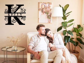 Custom Metal Initial Sign