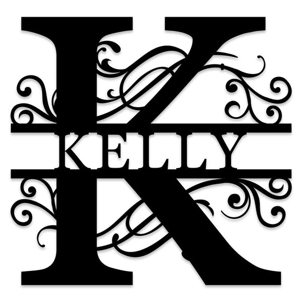 Custom Metal Initial Sign