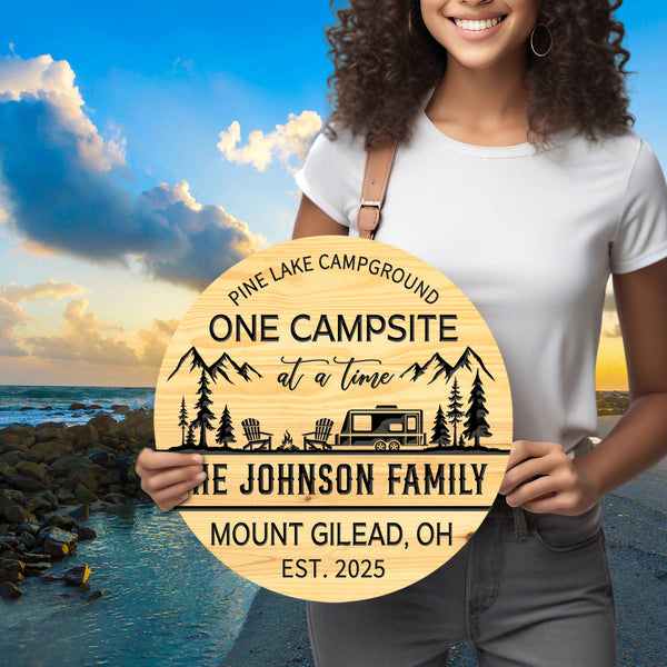 Personalized Camping Sign