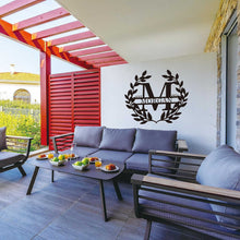 Elegant Laurel Monogram Sign