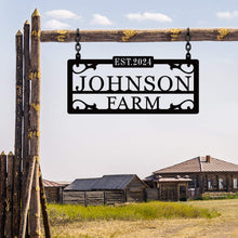 Personalized Metal Farm Sign