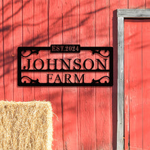 Personalized Metal Farm Sign