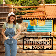 Personalized Metal Farm Sign