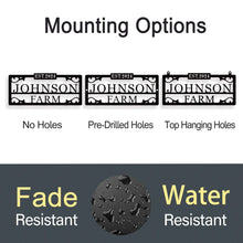 Personalized Metal Farm Sign