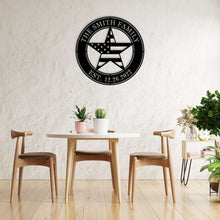 Patriotic Family Metal Sign