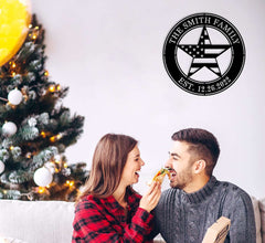 Patriotic Family Metal Sign