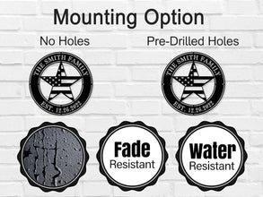 Patriotic Family Metal Sign